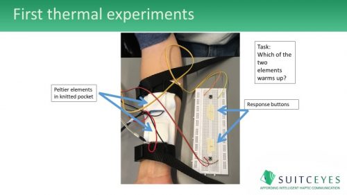 first thermal experiments with peltier elements