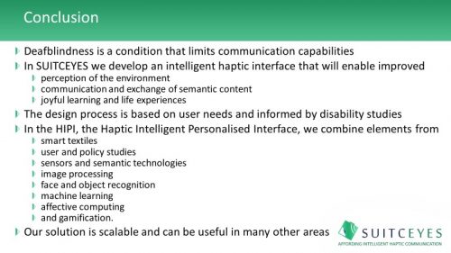 summary of the presentation of SUITCEYES